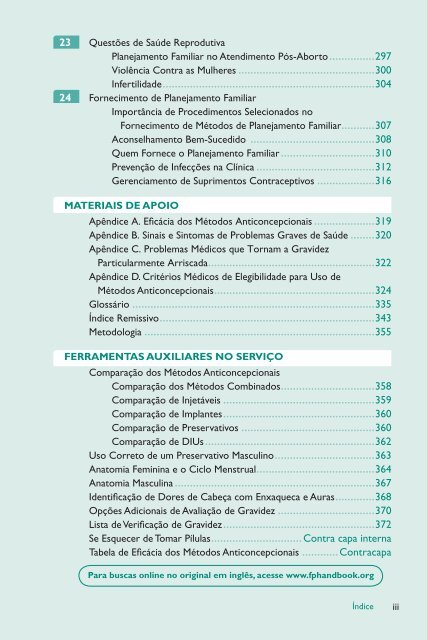 Planejamento familiar - A Global Handbook for Providers