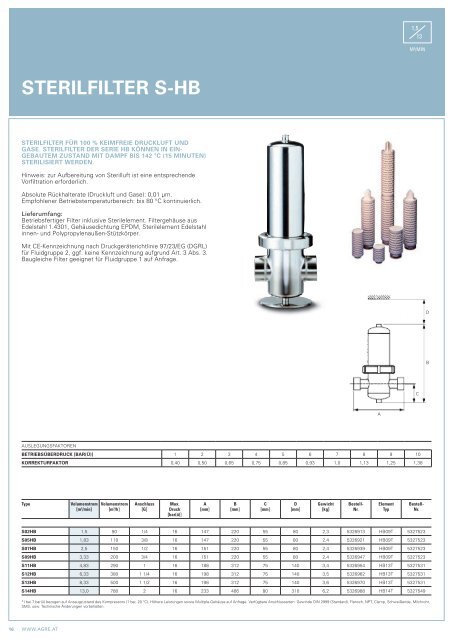 Katalog für Drucklufttechnik - Agre