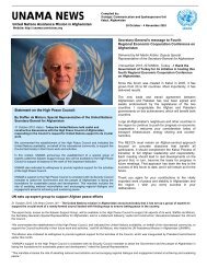 UNAMA NEWS - United Nations Assistance Mission in Afghanistan