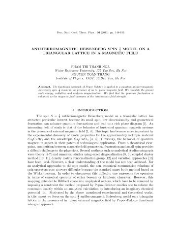 antiferromagnetic heisenberg spin 1 model on a triangular lattice in ...