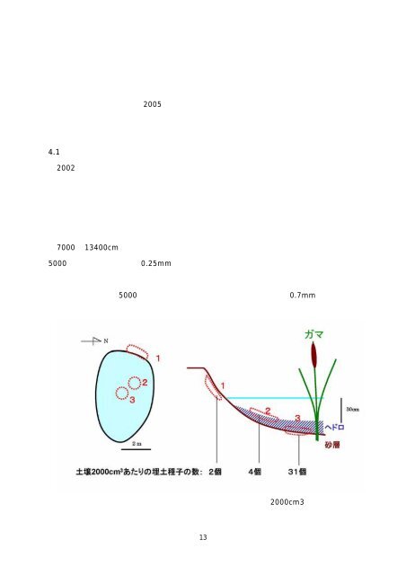 埋土種子による絶滅危惧水生植物ツツイトモ - 河川環境管理財団