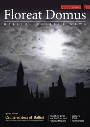 Issue 18, 2012 - Balliol College - University of Oxford