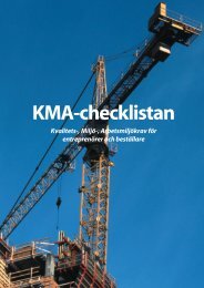 KMA-checklistan - Sabo