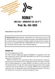 roma (he4 + architect ca125 ii) - Fujirebio Diagnostics, Inc.