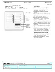 EOMX-8S-IR-__-__ 10-Button Wallstation with IR Receiver - Lutron