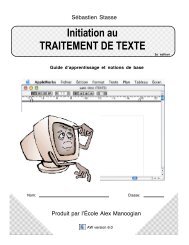 Initiation au TRAITEMENT DE TEXTE