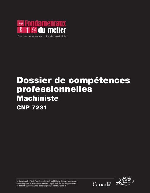 Dossier de compétences professionnelles : Machiniste - Base de ...