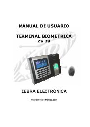 MANUAL TERMINAL BIOMÃTRICA ZS 28.pdf - Zebra Electronica