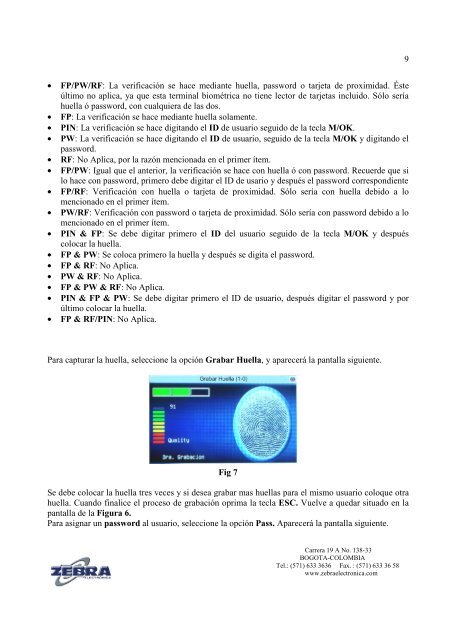 MANUAL TERMINAL BIOMÃTRICA ZS 28.pdf - Zebra Electronica