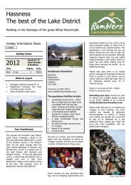 Hassness The best of the Lake District - Walking Holidays