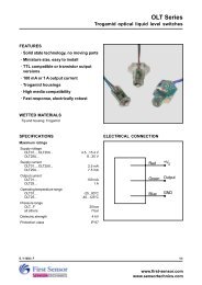 OLT liquid level switch - Sensortechnics