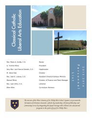 Personnel List 2013-2014 - The Pharr Oratory of St. Philip Neri ...