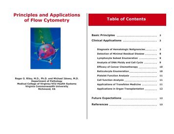 Principles and Applications of Flow Cytometry