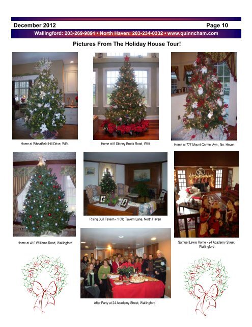 December 2012 Newsletter - The Quinnipiac Chamber of Commerce