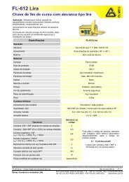 EspecificaÃ§Ãµes FL-612 Lira - Elmec ComÃ©rcio e IndÃºstria Ltda