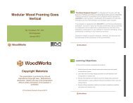 Modular Wood Framing Goes Vertical - WoodWorks