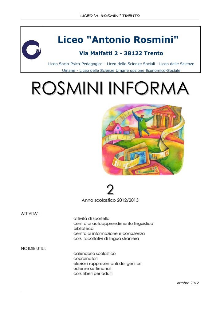Liceo Rosmini Grosseto Libri Di Testo