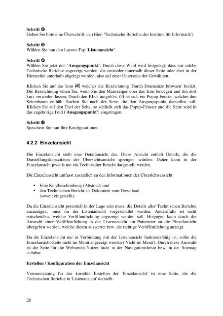 Typo3 Handbuch (Technische Berichte) - Institut für Informatik ...