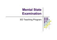 Mental State Examination - BHS Education Resource