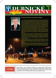dubnickÃ© noviny 1 - Dubnica nad VÃ¡hom