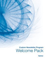 Custom Newsletter Welcome Packet - Gartner