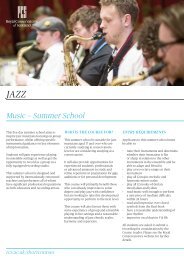 music — Summer School - Royal Conservatoire of Scotland