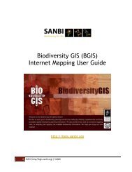 Adobe pdf - Biodiversity GIS - SANBI