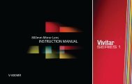 INSTRUCTION MANUAL - Vivitar