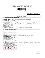 MSDS TT-S-735 Type II - Mach-Dynamics