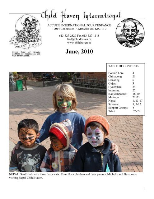 June, 2010 - Child Haven International