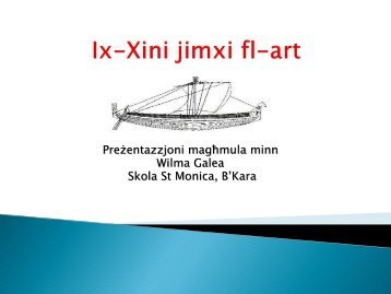 AnaliÅ¼i â Ix-Xini Jimxi fl-Art - il-blogg gÄ§all-gÄ§alliema tal-malti