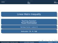Linear Matrix Inequality