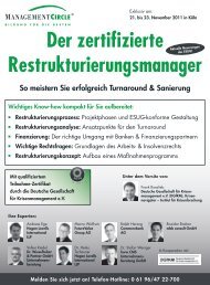 Programm - Dr. Wieselhuber & Partner GmbH Unternehmensberatung