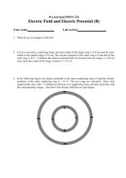 Electric Field and Electric Potential (B)