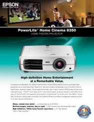 PowerLiteÂ® Home Cinema 8350 - Epson