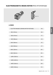 ELECTROMAGNETIC BRAKE MOTOR (Power off activated type)