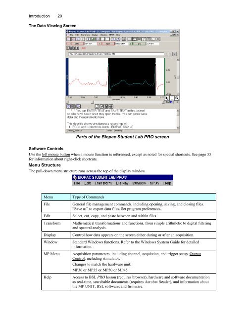 BSL PRO Software Guide - Biopac