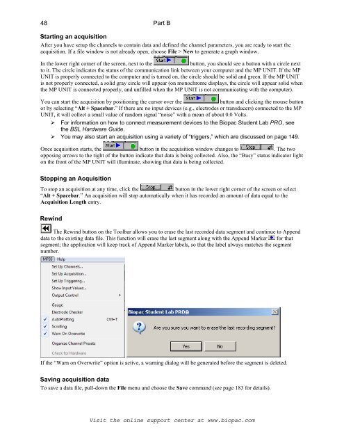 BSL PRO Software Guide - Biopac