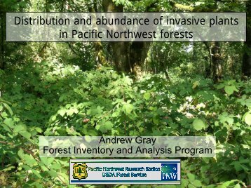 Distribution and Abundance of Invasive Plants in Pacific Northwest ...