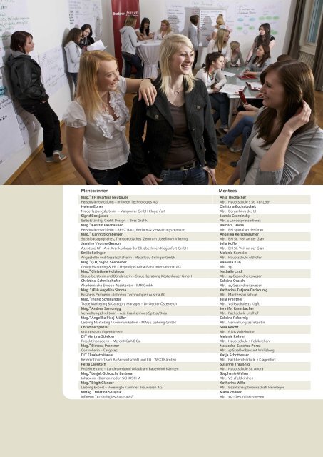 BFC Tätigkeitsbericht 2011 - Business frauen Center Kärnten