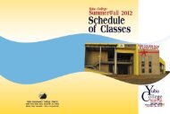 Summer/Fall 2012 - Yuba College - Yuba Community College District