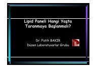 Lipid Paneli Hangi YaÅta BakÄ±lmaya BaÅlanmalÄ±? - DÃ¼zen ...