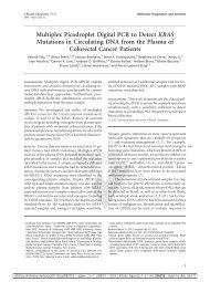 Multiplex Picodroplet Digital PCR to Detect KRAS Mutations in ...