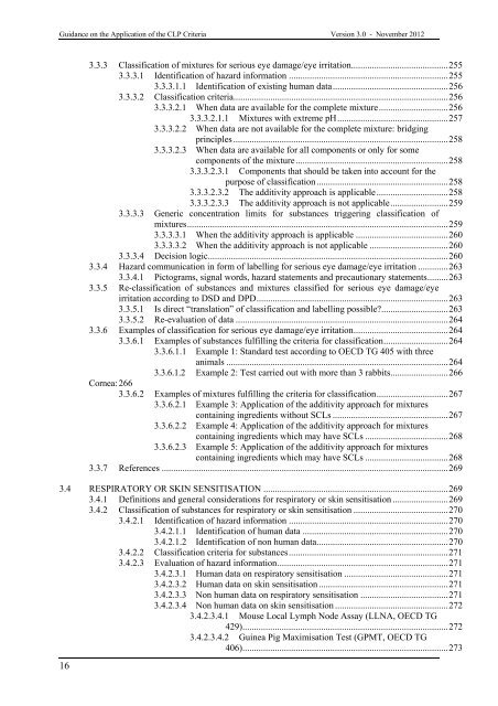 ECHA - Guidance of the application of CLP criteria [November 2012]