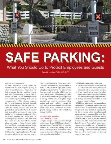 Safe Parking: What You Should Do to Protect Employees and Guests