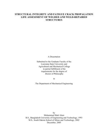 Electronic thesis and dissertation