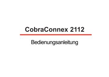 CobraConnex 2112 - Cobra Deutschland GmbH