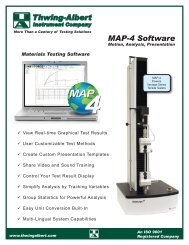 MAP-4 Software - Thwing-Albert Instrument Co