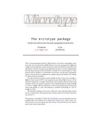 The microtype package