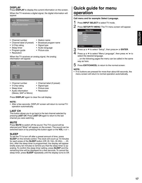 LCD HDTV with Built-in DVD Player Operating Guide for L26D103